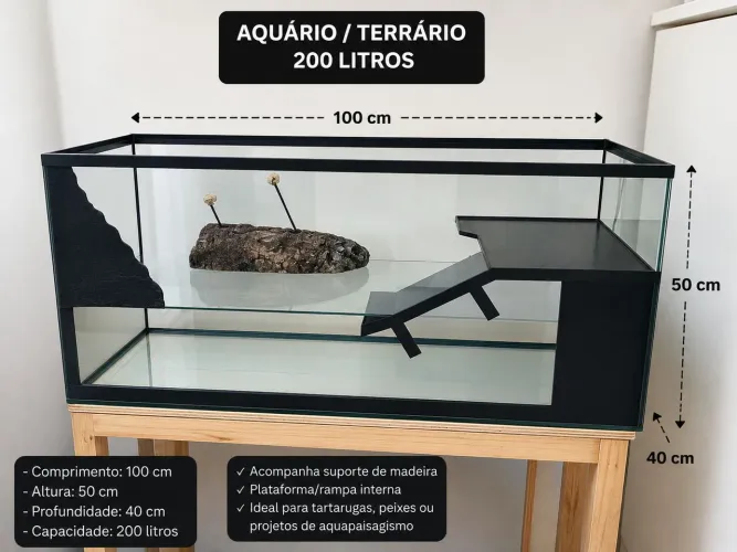 Aquário 200 litros