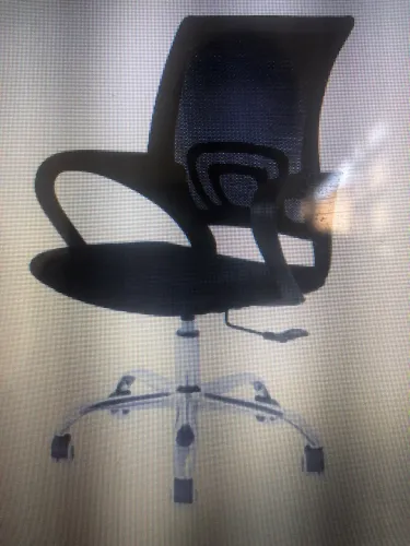 Cadeira de escritório preta ergonômica