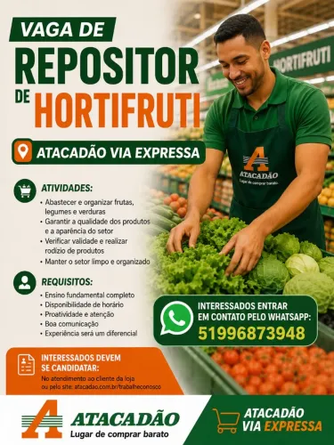 Temos vagas 