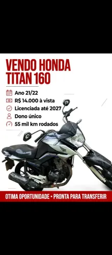 Titan 160 21/22 cinza metálico