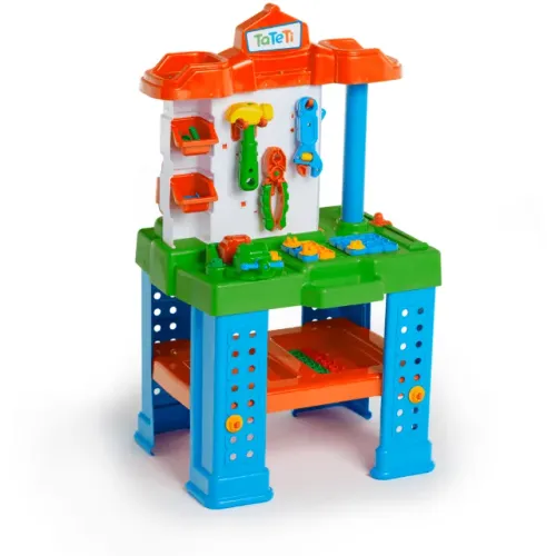 Bancada de ferramentas de brinquedos