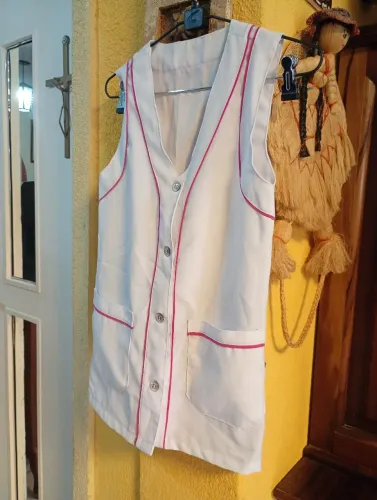 Jaleco branco feminino P/M