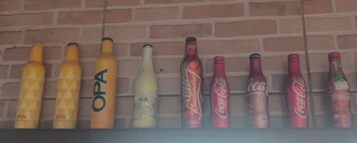 Garrafas de alumínio colecionador