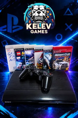 PlayStation 3 Super Slim 500GB + 1 Controle Original + 6 Jogos Mídia Física