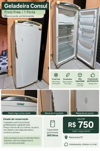 Geladeira Consul Frost Free