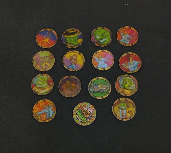 Lote tazos maskara Elma chips