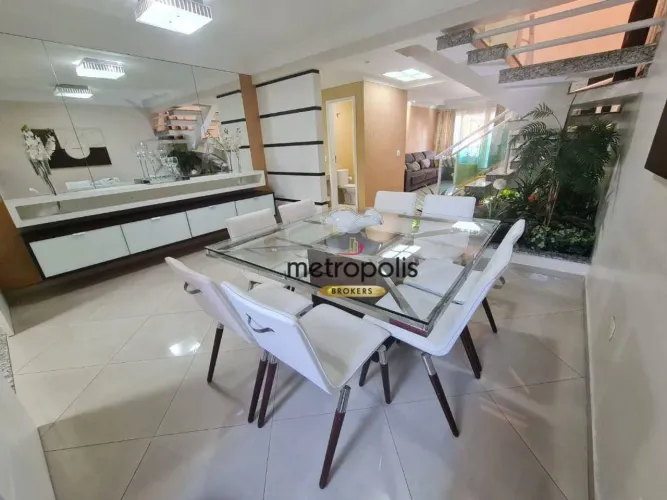 Sobrado com 3 dormitórios à venda, 298 m² por R$ 1.780.000,00 - Vila Assunção - Santo Andr