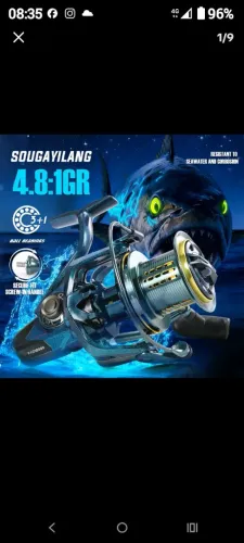 Vara de pescade 4.500m mais molinete 10.000