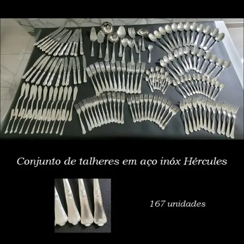 Faqueiro Hércules Versailles inox completo