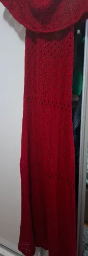 Vestido em crochê ciganinha