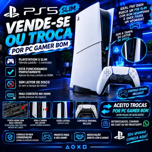 Troco ps5 por Pc gamer