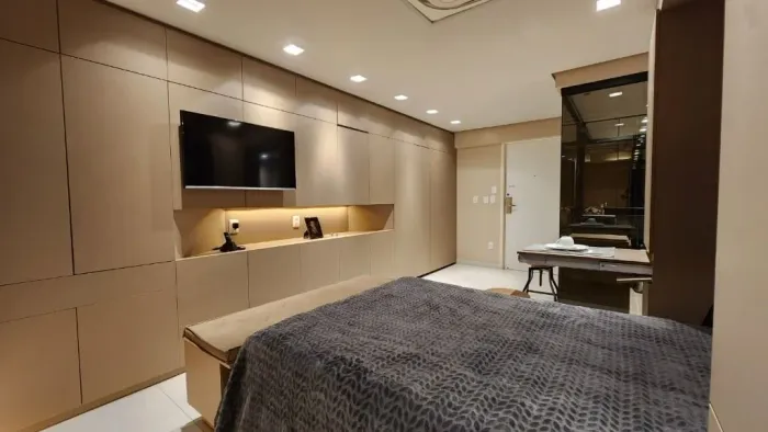 Valor de Super OPORTUNIDADE! Apartamento 33,65m2 Studio MOBILIADO LUXO para VENDA - Praia 