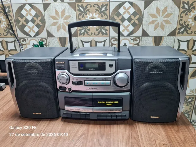 Radio Bombox Aiwa DW425 Funcionando