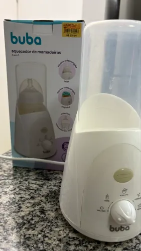 Aquecedor de Mamadeiras Buba 3 em 1 com Caixa - Excelente Estado