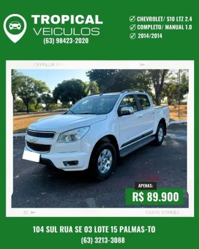 Chevrolet S10 P-up 2.8/sert. 2.8 4X4 TB Int. Dies. 2014