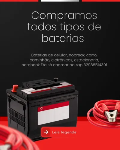 compramos todo tipos de bateria sucata