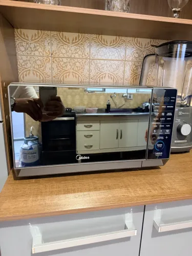 Micro-ondas 20L Prata Porta Espelhada Midea 220V