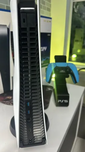  PlayStation 5 SSD 825GB Controle Sem Fio Starlight Blue leitor de disco