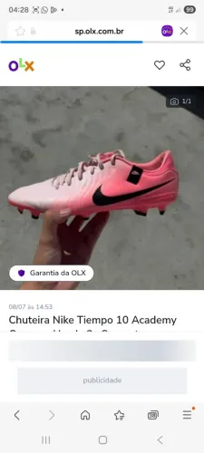 Chuteira usadas