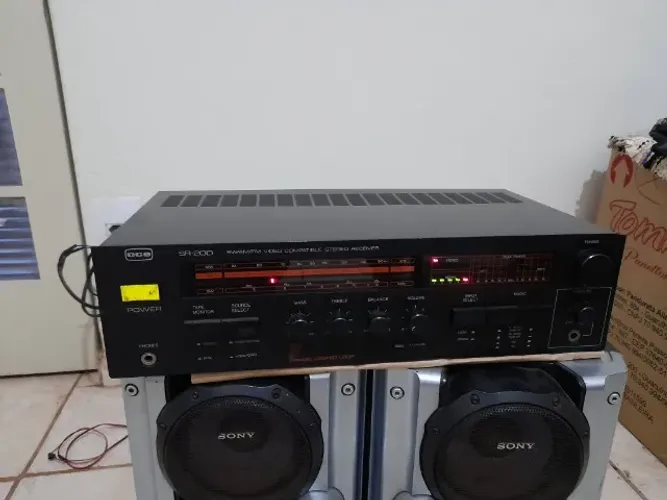 Receiver Cce Sr200+Caixas Sony