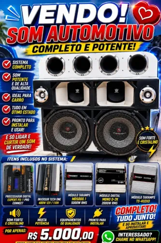 Vende-se esse Som automotivo