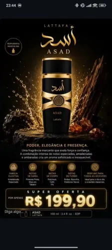 PERFUME ÁRABE ASAD LATAFFA ORIGINAL