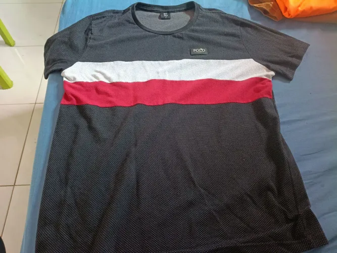 Camisa da polo preta