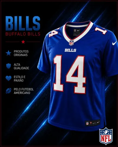 Buffalo Bills - Camisa JERSEY NFL original NIKE. TAM. XL. 