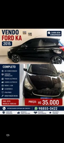 Ford KA 1.0 Se/se Plus Tivct Flex 5P 2015