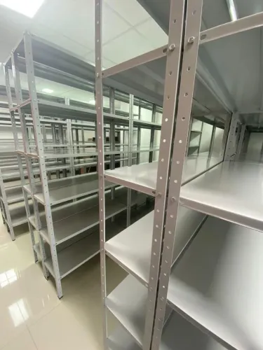 Estantes de aço com 6 prateleiras tamanho padrão de fábrica 