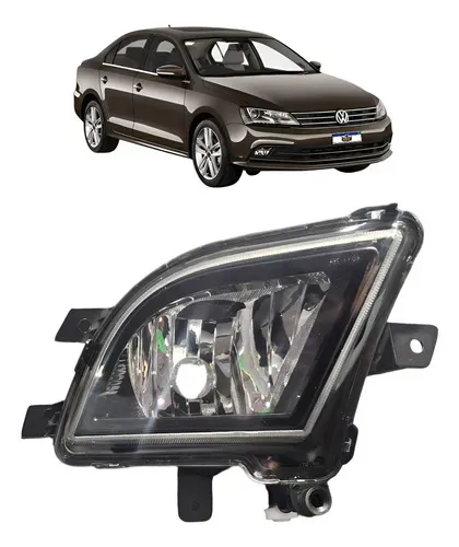 Farol Auxiliar De Milha Direito Jetta 2015 2016 2017 2018 Transparente