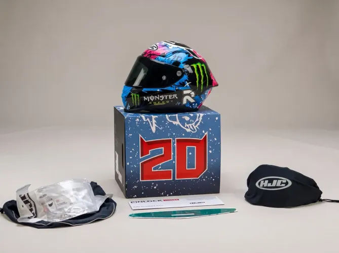 Capacete HJC RPHA 1 Fabio Quartararo Le Mans 2024 - Novo Zero s/ Uso + Caixa e Acessórios