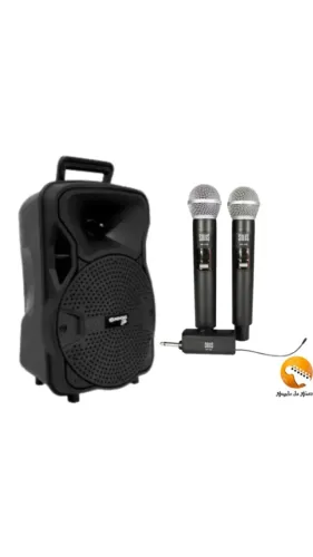 CAIXA SOUNDVOICE CA80 + MICROFONE DUPLO VHF FREQUÊNCIA FIXA SOUNDCOICE SOLUS MM-120D