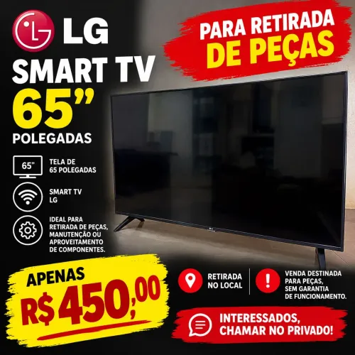 Smart tv lg 65 Polegadas para retirada de pecass