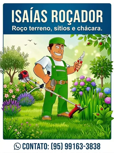 Trabalho roçando terreno quintal chácara grama