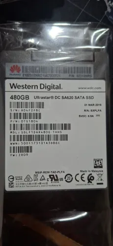 SSD Western Digital sata 480gb ultrastar DC620 2,5