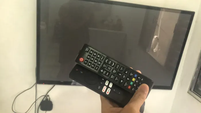 Tv 50 polegadas Samsung + tv box xaiomi 5 geração novo