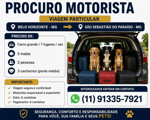 Preciso de transporte 