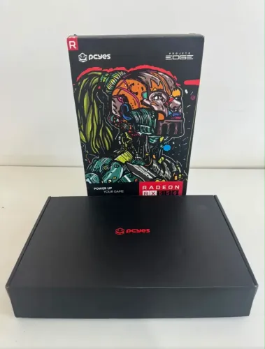 RX 550 4GB PCYES. CAIXA E NF
