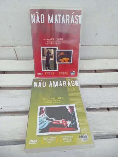 2 DVDs raros filmes de arte Kieslowski Não Amarás e Não Matarás