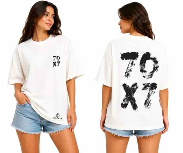 CAMISETA CRISTÃ OVERSIZED 100% ALGODÃO - MARCA VESTE FÉ