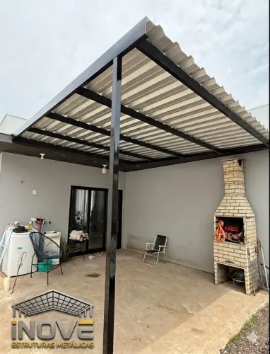 Garagens e coberturas metálicas, melhor qualidade e preço da região 