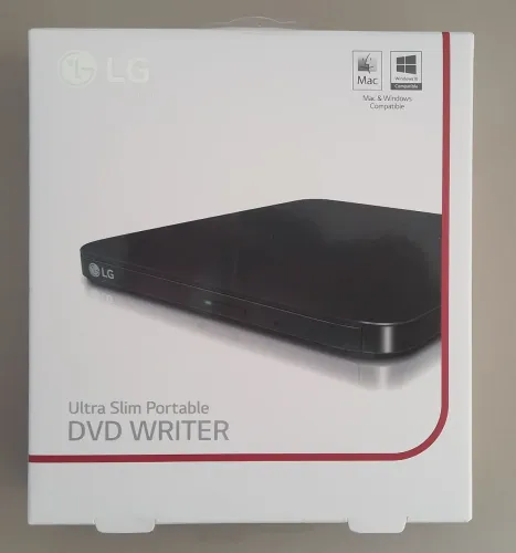 Gravador De Dvd Externo Portátil Slim Lg Usb - Usado 1 Vez