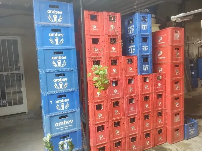 Engradados de cerveja
