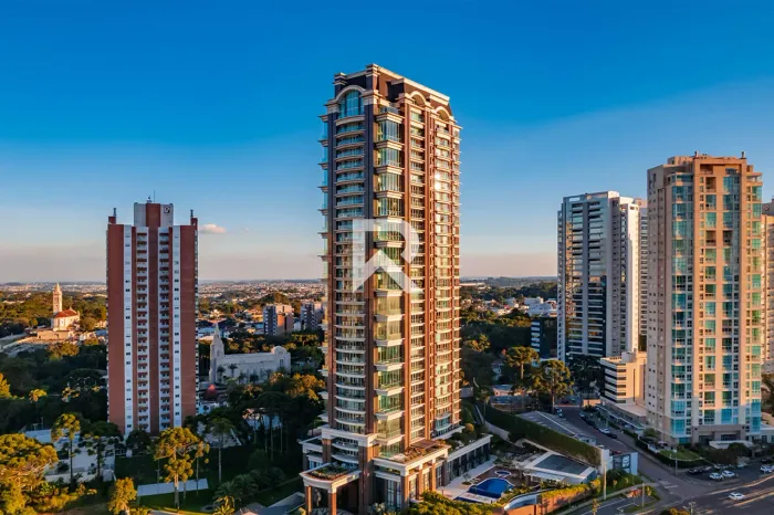 Mansão Suspensa com Heliponto e Piscina Particular com 874m² no Palazzo Lumini, em Curitib