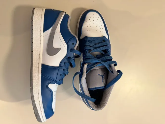 Tênis Nike Air Jordan 1 Low True Blue Azul Tam 41 Original Seminovo 