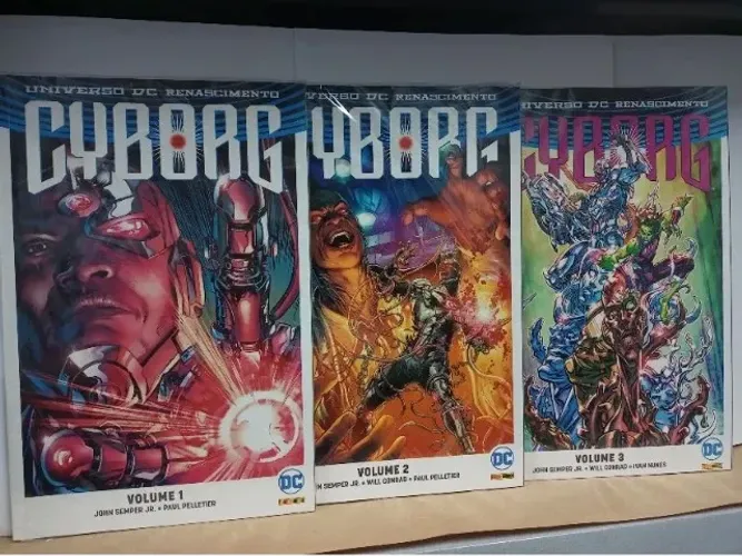 cyborg dc renascimento 3 vols completa dc comics panini batman liga da justiça superman