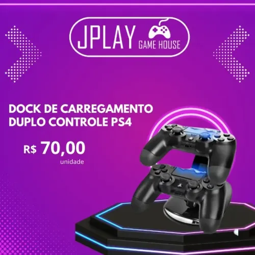 Carregador duplo controle Ps4