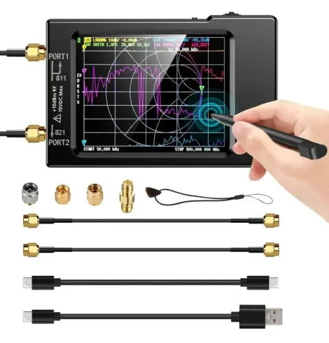 NanoVNA-H Analisador de Rede Vetorial Portátil (9kHz a 1.5GHz)