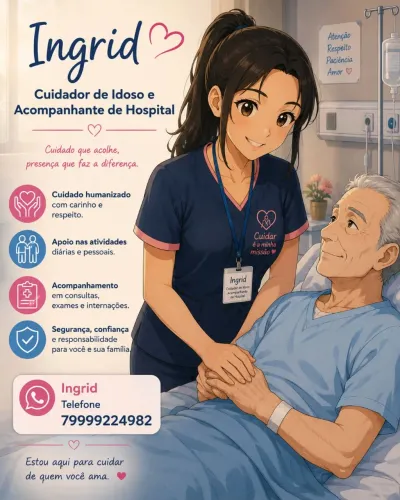 Cuidador de idoso/ acompanhante de hospital